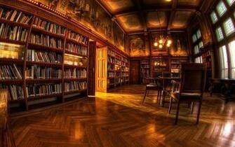 Library Tables Wallpaper Books