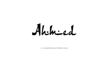 Ahmed Name Design