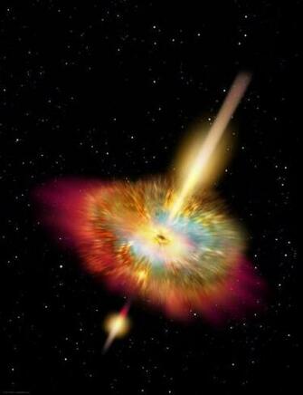 The Hypernova Travels Through Space And Time In Black Hole