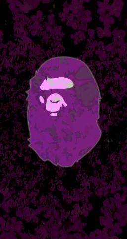 Purple Bape Wallpaper On