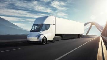 Check Out This Tesla Semi Hauling Lone Model X