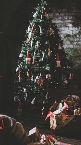 Merry Preppy Christmas iPhone Wallpaper