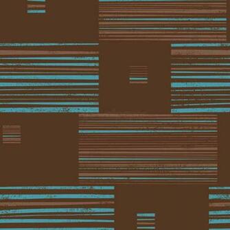 Debona Graphico Brown Teal Wallpaper Sample
