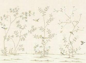 Sybaritic Spaces The Wait Is Over Digital Chinoiserie Wallpaper