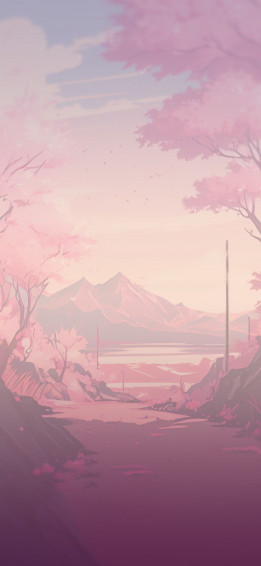 Pink Anime Aesthetic Wallpaper