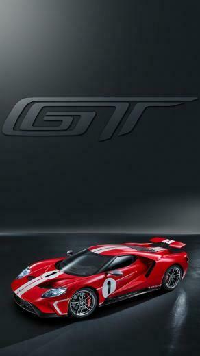 Universal Phone Wallpaper Background Red Ford Gt Super Car