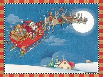 The Night Before Christmas Illustration Wallpaper Of Story