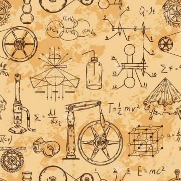 Physics Wallpaper Seamless Patterns Stock Illustration