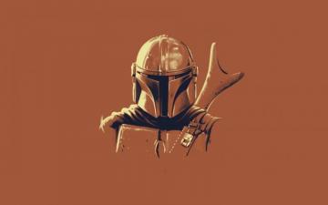 The Mandalorian Star Wars Minimalist Wallpaper