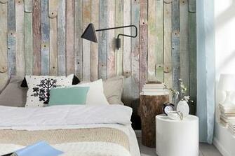 Shabby Chic Vintage Wood Wall Mural Trompe L Oeil Rustic
