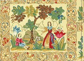 Vintage Clip Art Antique Colorful English Wallpaper
