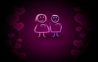 Wallpaper Cute Purple Love
