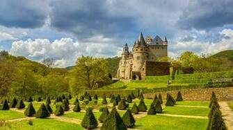 Buerresheim German Castle Park Wallpaper HD