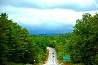 Wallpaper Vermont Southern Canada Road Trees Desktop