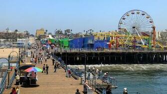 HDtimelapse Santa Monica Pier Sunset