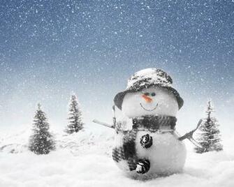 Cute Snowman Christmas HD Computer Wallpaper
