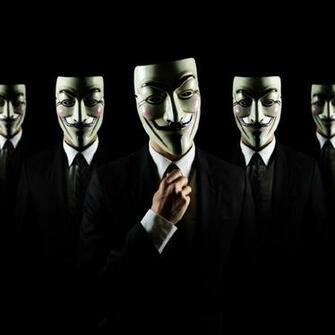 Free download wallpapers with the Anonymous hackers clan logo enjoy