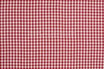 Red And White Gingham Checkered Tablecloth Background Stock Photo
