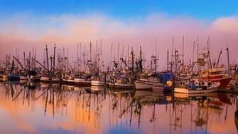 Fishing Boats Moored In Newport Oregon Craig Tuttle Corbis
