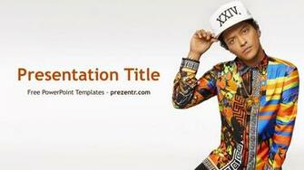 Bruno Mars Powerpoint Template Prezentr Ppt