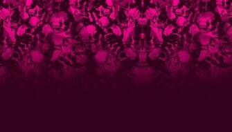 Pink Skulls Background Theme For