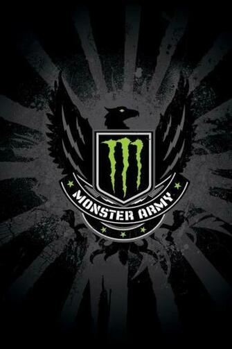 Monster Army Logo iPhone 4s Wallpaper
