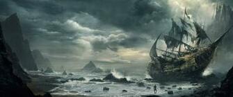 Shipwreck Fantasy Wallpaper By HD Daily