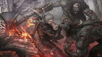 Wallpaper The Witcher Geralt Patrick Brown