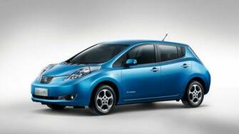 Wallpaper Nissan Leaf Electric Cars City