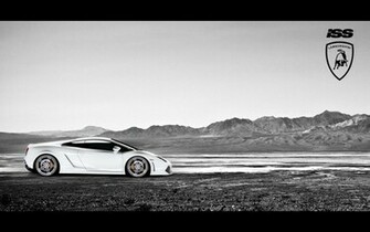 White Iss Lamborghini Gallardo Side Wallpaper