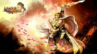 Of Angels Fantasy Angel Warrior League Game Loa Wallpaper