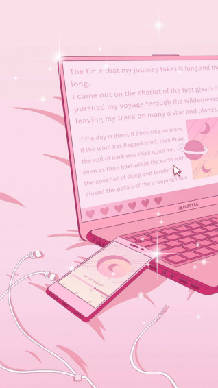 Girly Pink Aesthetic Wallpaper