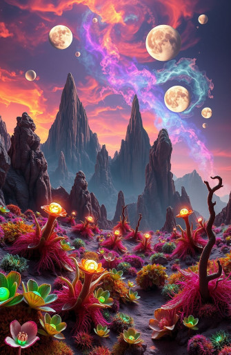 Alien Planet Landscapes Wallpaper