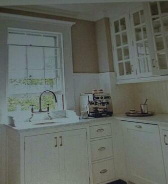 Beadboard Wallpaper Kitchen