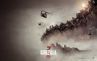 Four Posters From The New Godzilla Movie Wallpaper