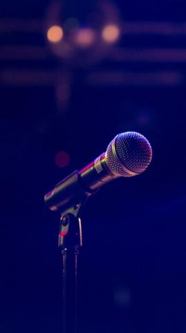Blue Microphone Wallpaper Top Background