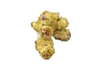 Jerusalem Artichoke Isolated On White Background The Scientific