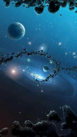Space Stars iPhone Wallpaper Art