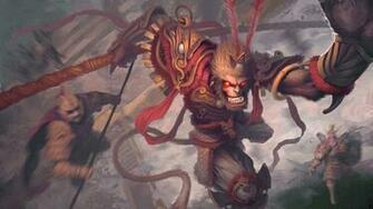 Heavenly Havoc Artwork Palace Wukong Monkey King Wallpaper