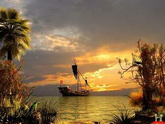 Beautiful 3d Pirates Ship Wallpaper E Entertainment
