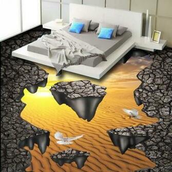 Shipping Custom Broken Surface Desert Street 3d Outdoor