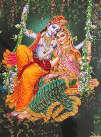 Amazon Wholesalesarong Lord Radha Krishna Swing Art Poster