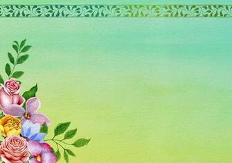 Flowers Border Background Image On