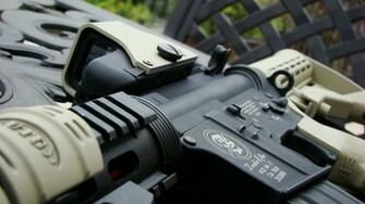 M4a1 Weapon Gun Military Rifle Police D Wallpaper Background