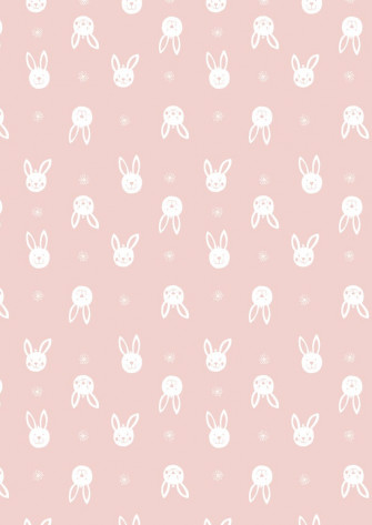 Bunny Garden From Lewis Irene Ltd Leo Bunnies On Pink Yard