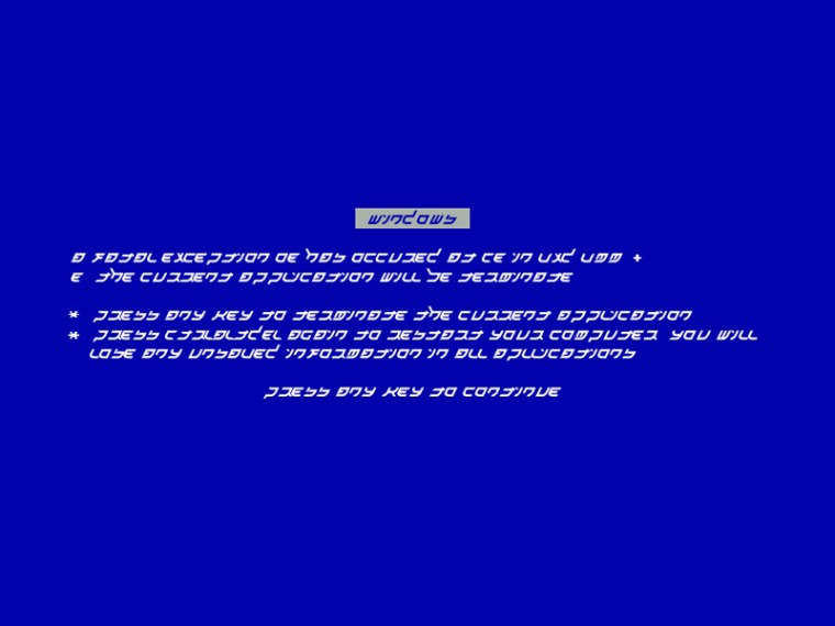 Blue Screen Of Death Wallpaper Lue