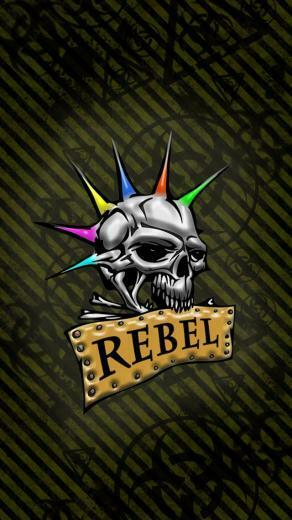 Rebel Skull Wallpaper iPhone