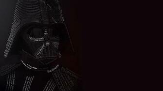 Darth Vader Typographic Portrait Wallpaper For Desktop 4k X