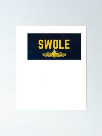 Swole Star Background With Swo Pin Poster By Jopatime