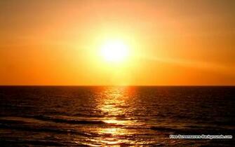Beautiful Sunset From Beach
